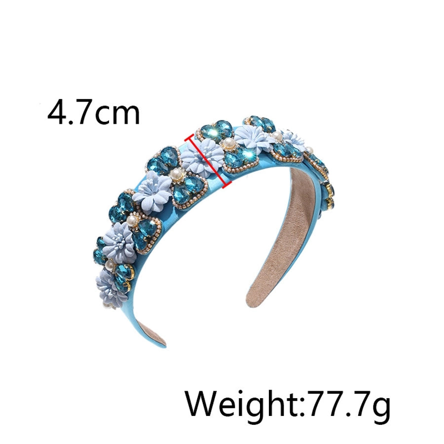 fashion geometric cloth handmade rhinestones hair band 1 piece