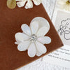 Women's Sweet Flower Acetic acid sheets Inlay Rhinestones Hair Claws
