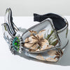 Women's Elegant Glam Luxurious Bow Knot Alloy Cloth Inlay Glass Hair Band