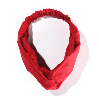 fashion bow knot cloth pleated hair band 1 piece