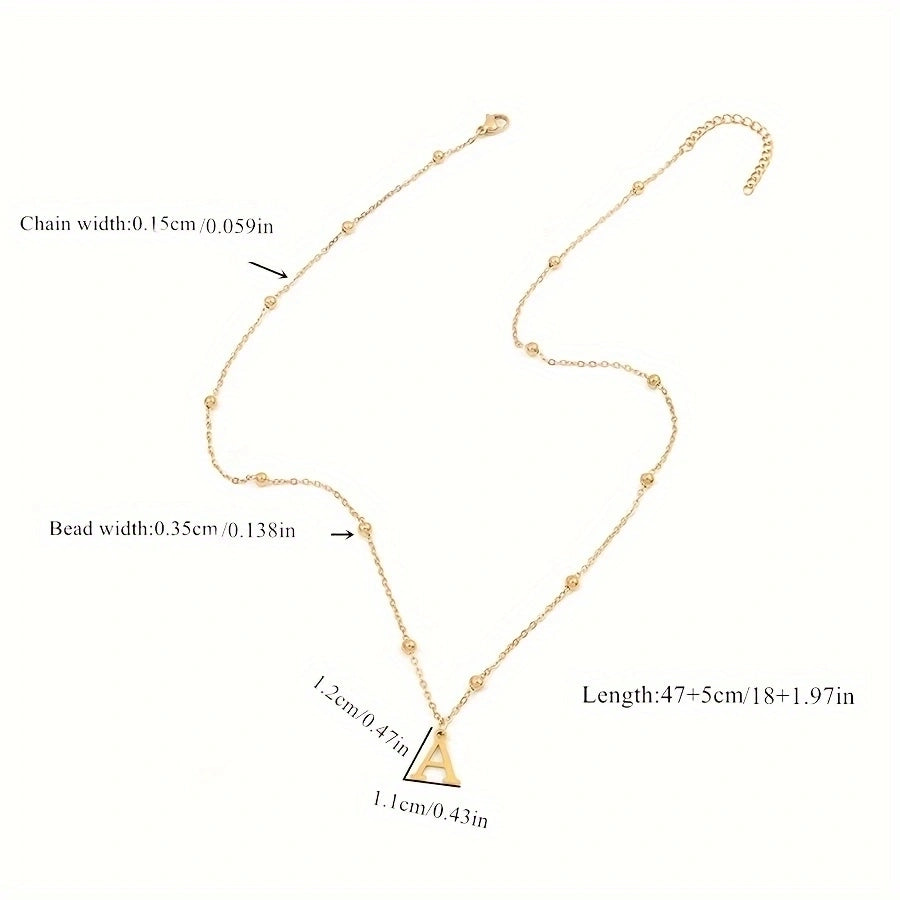 Jewelry Casual Classic Style Letter 201 Stainless Steel 304 Stainless Steel Pendant Necklace