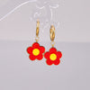 1 Pair Retro Classic Style Flower 304 Stainless Steel 18K Gold Plated Drop Earrings