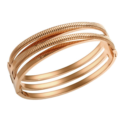 Simple Style Geometric 304 Stainless Steel Bangle In Bulk