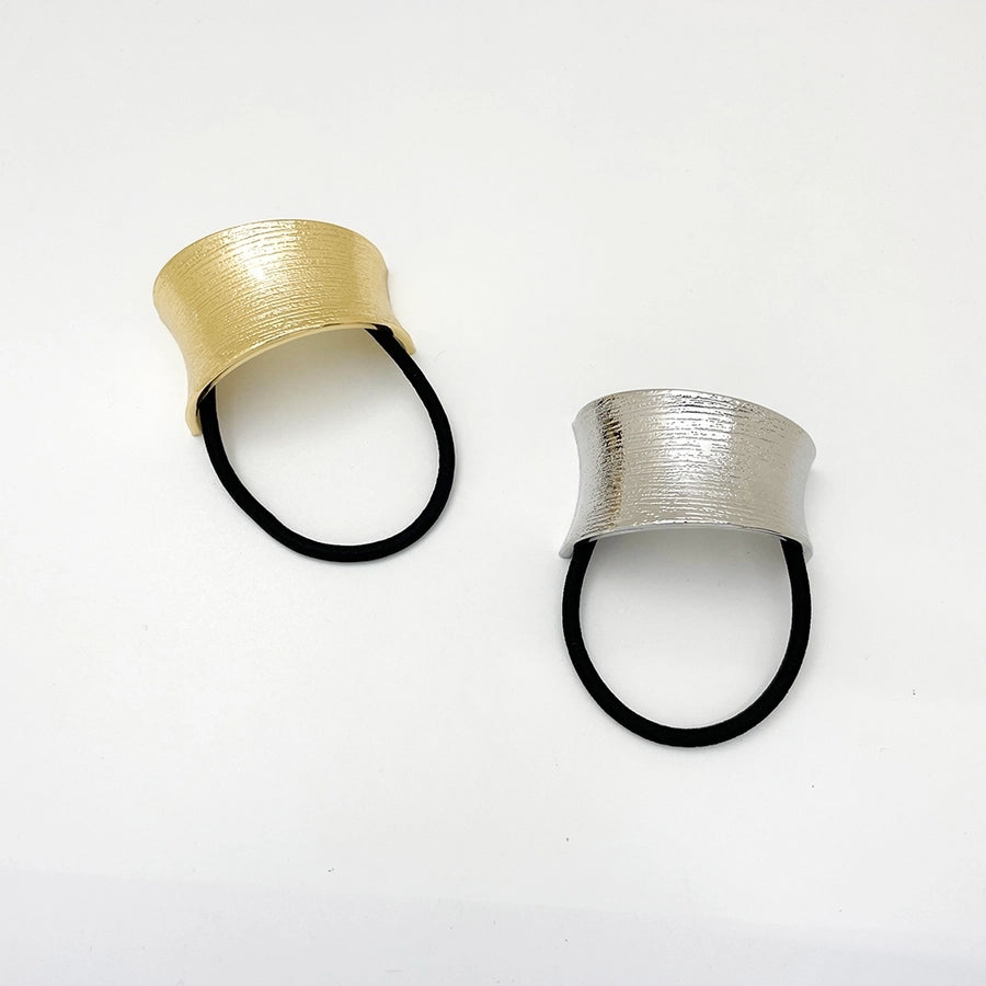 Women's Modern Style Simple Style Semicircle Alloy Elastic Band Hair Tie