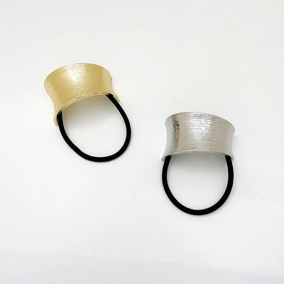 Women's Modern Style Simple Style Semicircle Alloy Elastic Band Hair Tie