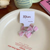 Women's Sweet Bow Knot Cloth Inlay Rhinestones Hair Clip Hair Tie