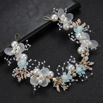 women's elegant flower alloy birdcage veils