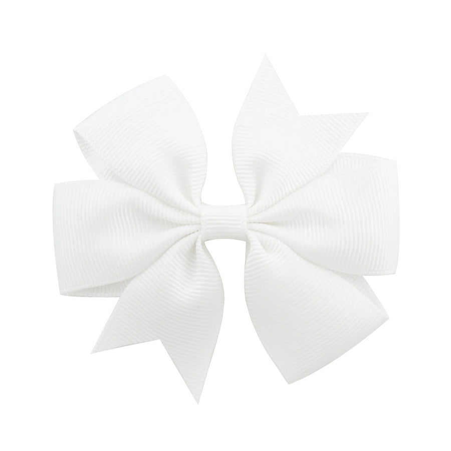 fashion solid color bow knot cloth hair clip 1 piece
