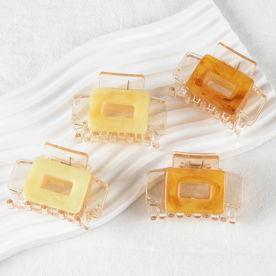 Women's Casual Simple Style Square Arylic Stoving Varnish Hair Claws