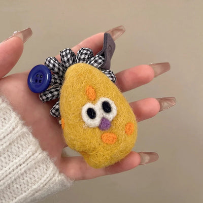 Cute Women's Letter Donuts Felt Hair Tie