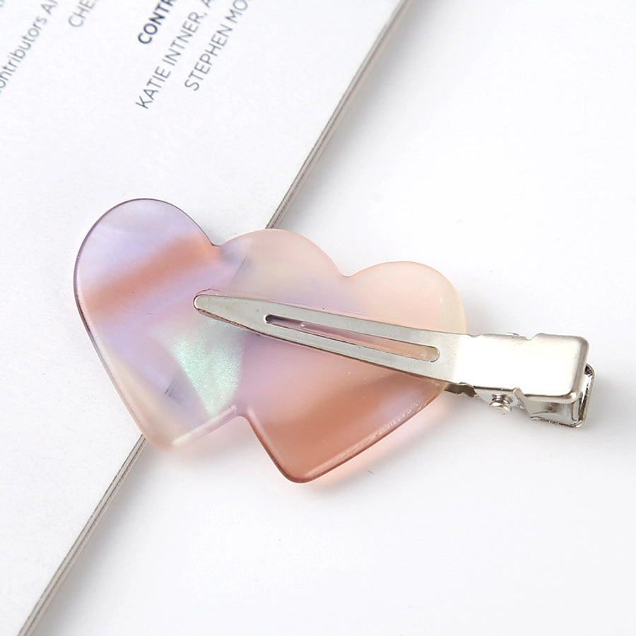 fashion ditsy floral arylic stoving varnish hair clip 1 piece