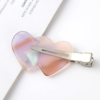fashion ditsy floral arylic stoving varnish hair clip 1 piece