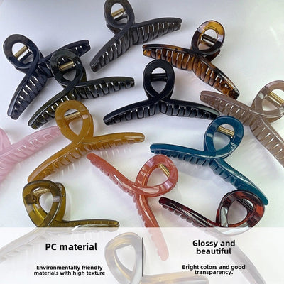 Oversized 15cm Grab Clip Simple Hair Volume Multi-hair Clip Shark Clip Advanced Sense Back Head Hair Headwear