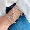 Jewelry Vintage Style Classic Style Geometric Copper Zircon Mixed Metal Rings Bracelets