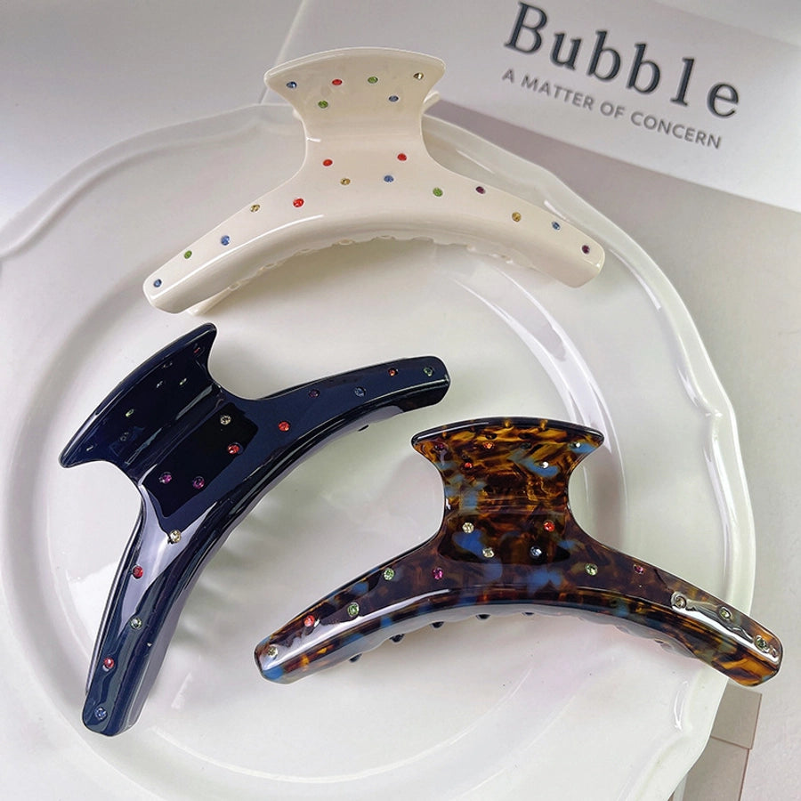 Women's Simple Style Geometric Solid Color Acetic acid sheets Hair Claws