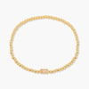Simple Style Rectangle 201 Stainless Steel 304 Stainless Steel 18K Gold Plated Zircon Beaded Chain Bracelets In Bulk