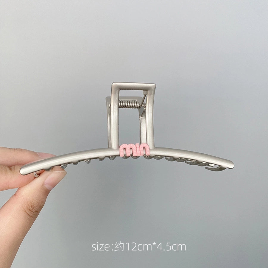 casual simple style letter metal plating hair claws