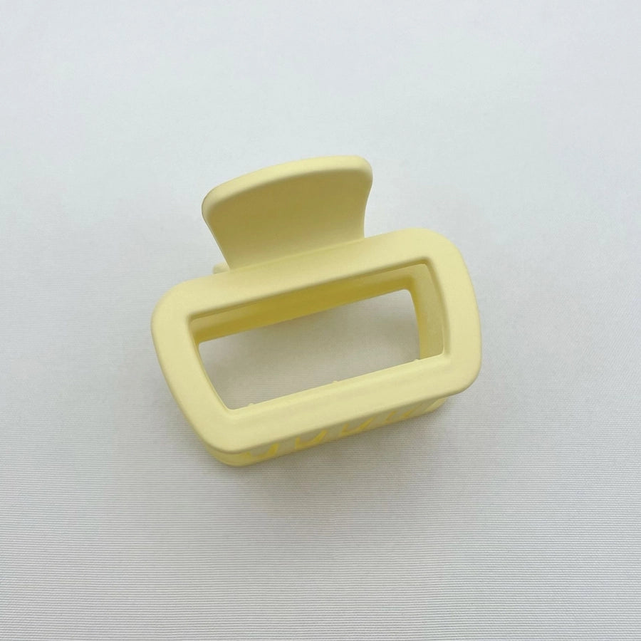 Simple square frosted rubber paint clip large small size back head high horsetail shark clip hair accessories hair clip