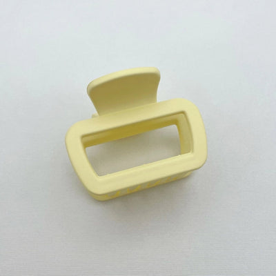 Simple square frosted rubber paint clip large small size back head high horsetail shark clip hair accessories hair clip