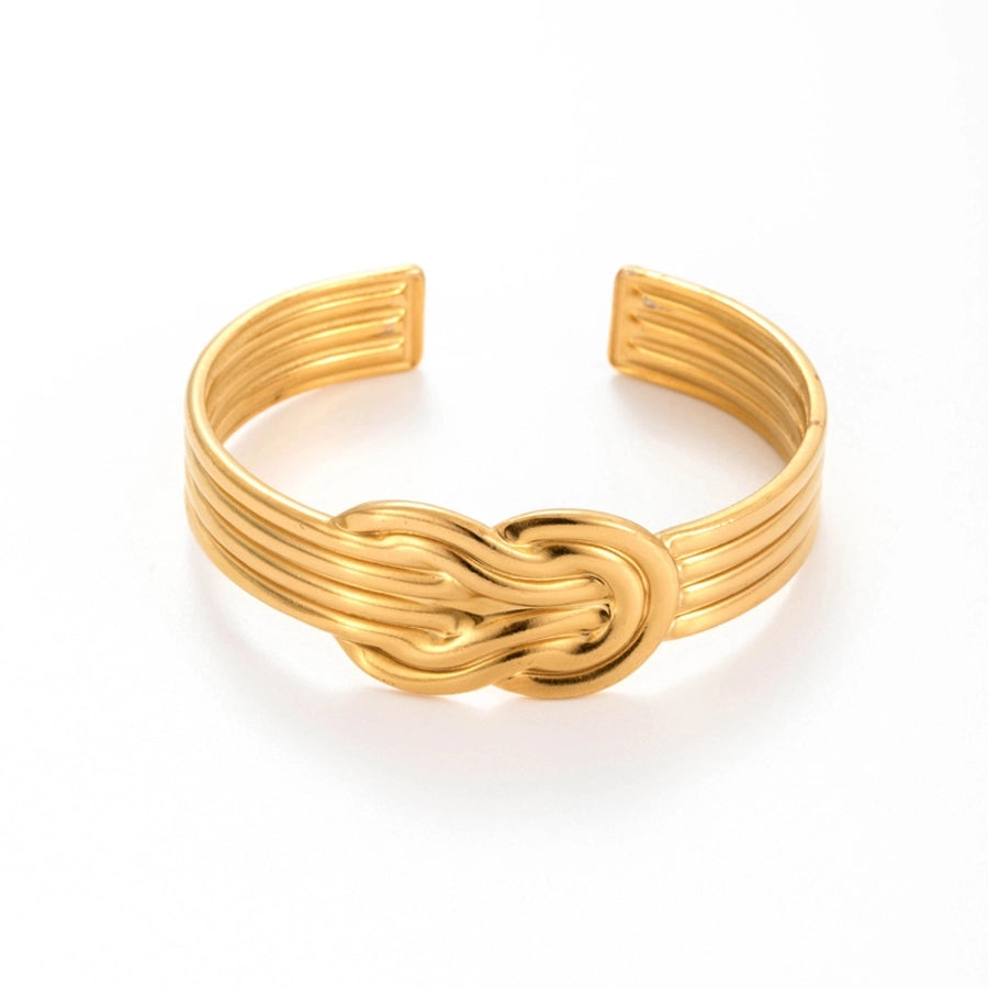 Vintage Style French Style Simple Style Leaf Heart Shape 304 Stainless Steel Bangle In Bulk