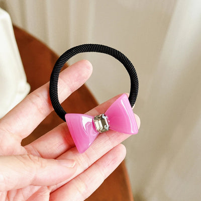 Women's Elegant Sweet Bow Knot Acetic acid sheets Inlay Rhinestones Hair Clip Hair Tie