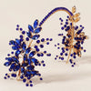 Women's Elegant Shiny Leaf Alloy Inlay Rhinestones Hair Band