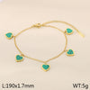 Simple Style Heart Shape 304 Stainless Steel 18K Gold Plated Bracelets In Bulk