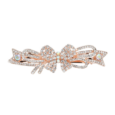 Women's Elegant Bow Knot Alloy Inlay Rhinestones Zircon Hair Clip