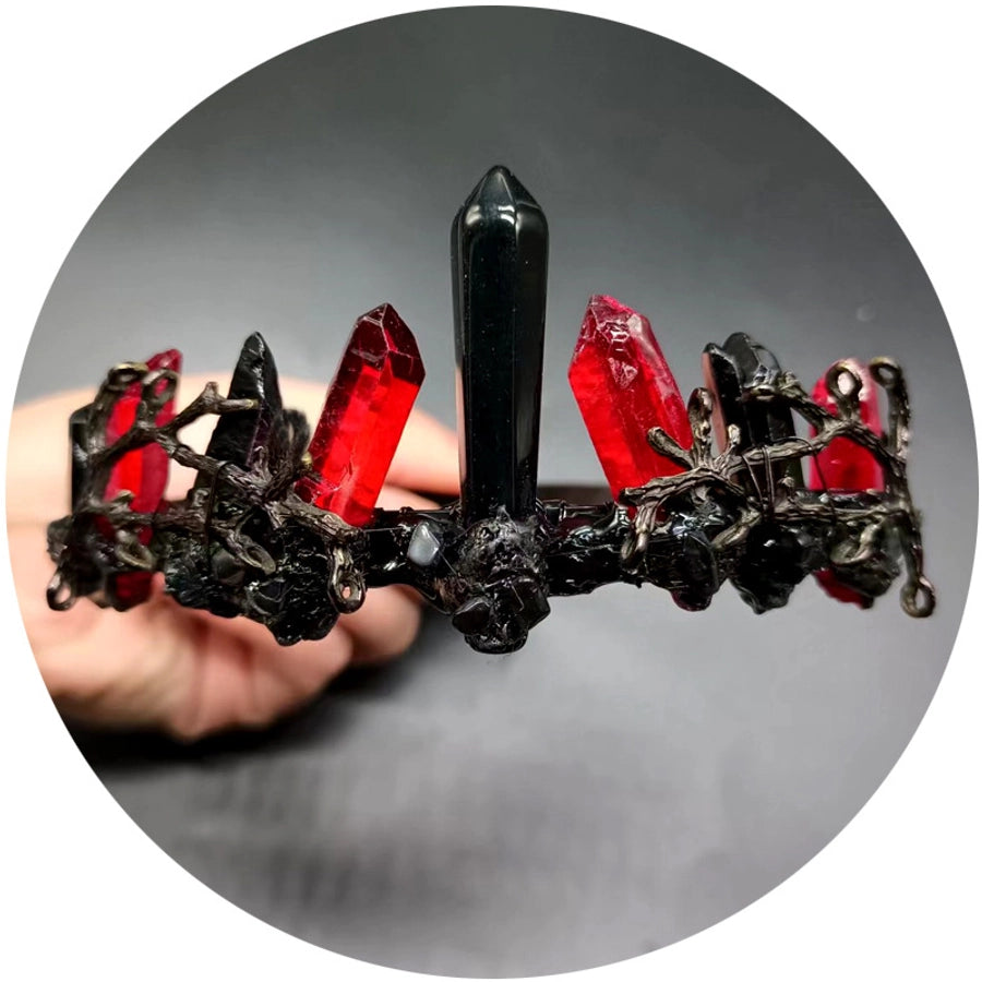 women's retro square crystal inlay crystal hair band