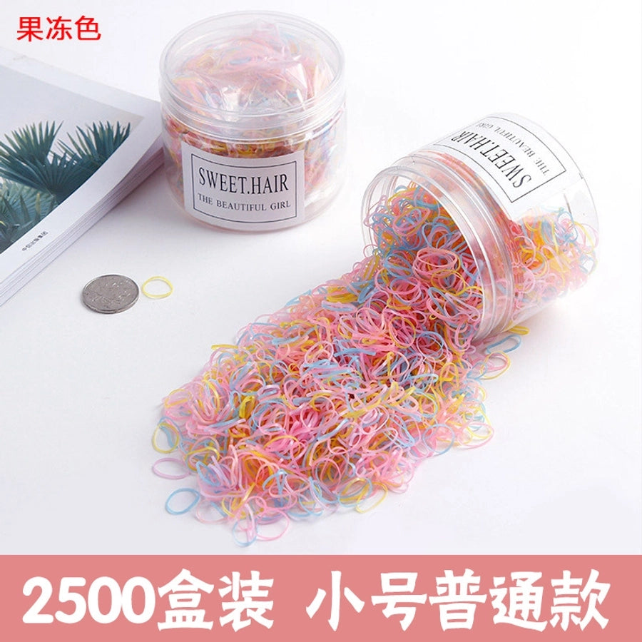 children's headdress rubber band hair tie black rubber band thickened hair rope