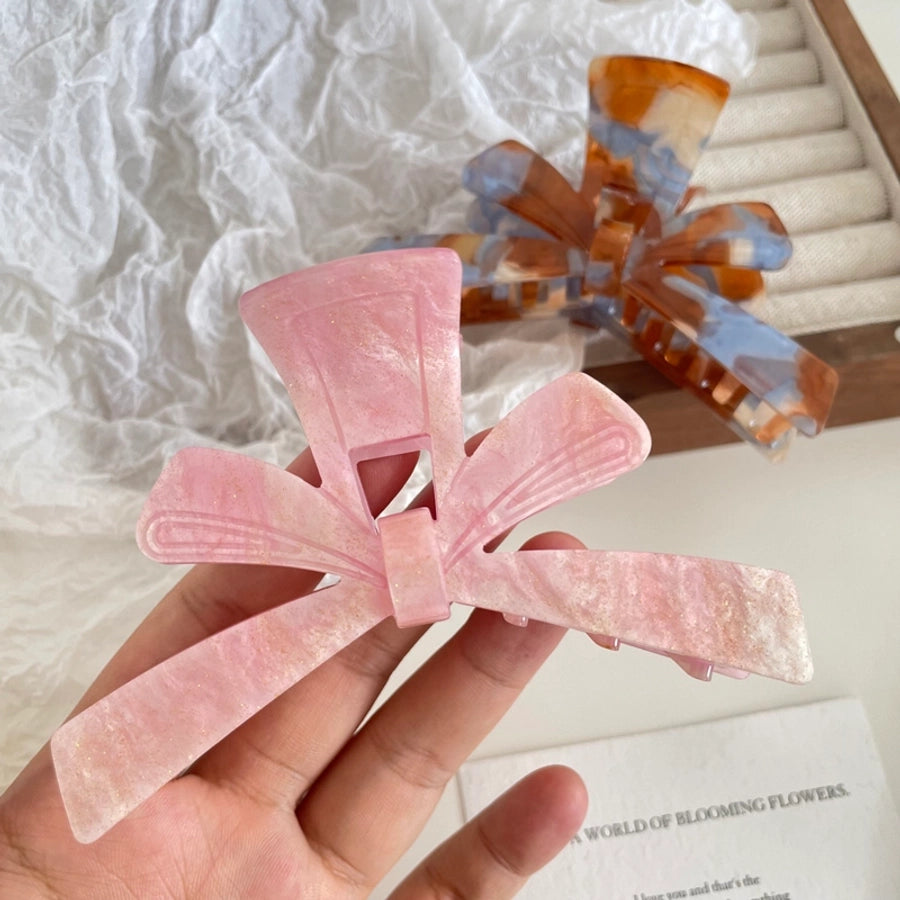 Women's Simple Style Artistic Bow Knot Acetic acid sheets Hair Claws