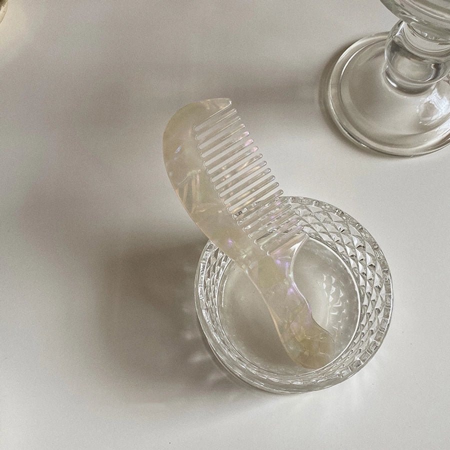 Refined good-looking ~ Portable ~ small comb that can be packed in bags Korean ink hawksbill acetic acid plate hair comb