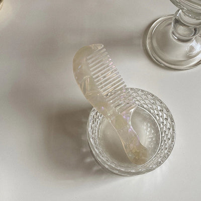 Refined good-looking ~ Portable ~ small comb that can be packed in bags Korean ink hawksbill acetic acid plate hair comb