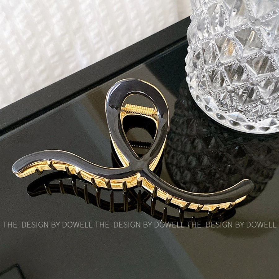 Women's Retro Waves Metal Enamel Hair Claws