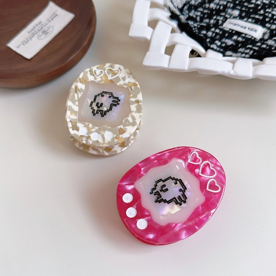 Cute Women's Heart Shape Acetic acid sheets Hair Claws