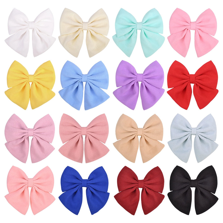 fashion bow knot ribbon hair clip 1 piece