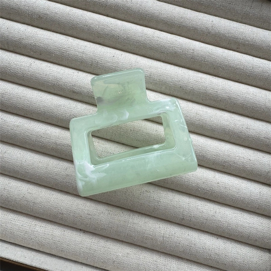 Women's Elegant Solid Color Plastic Hair Claws