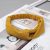casual simple style stripe solid color cloth stripe hair band