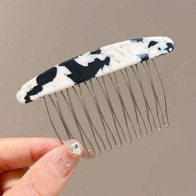 women's simple style geometric alloy insert comb