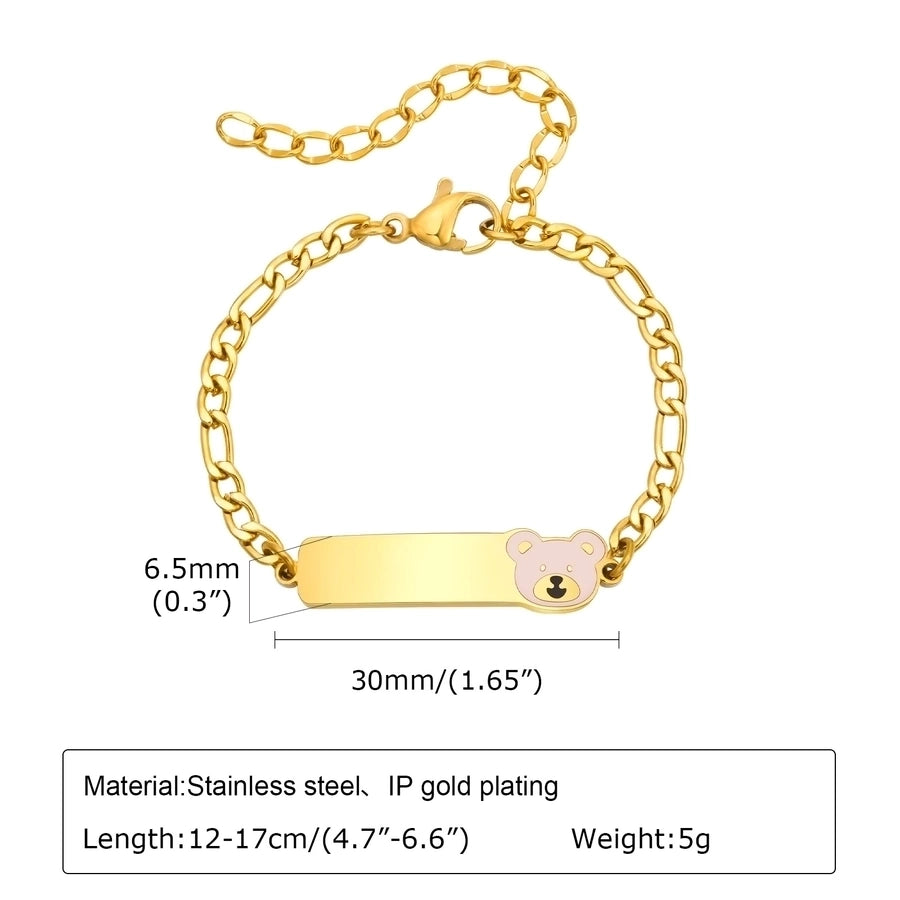 Basic Car Heart Shape Crown 304 Stainless Steel 18K Gold Plated Bracelets In Bulk
