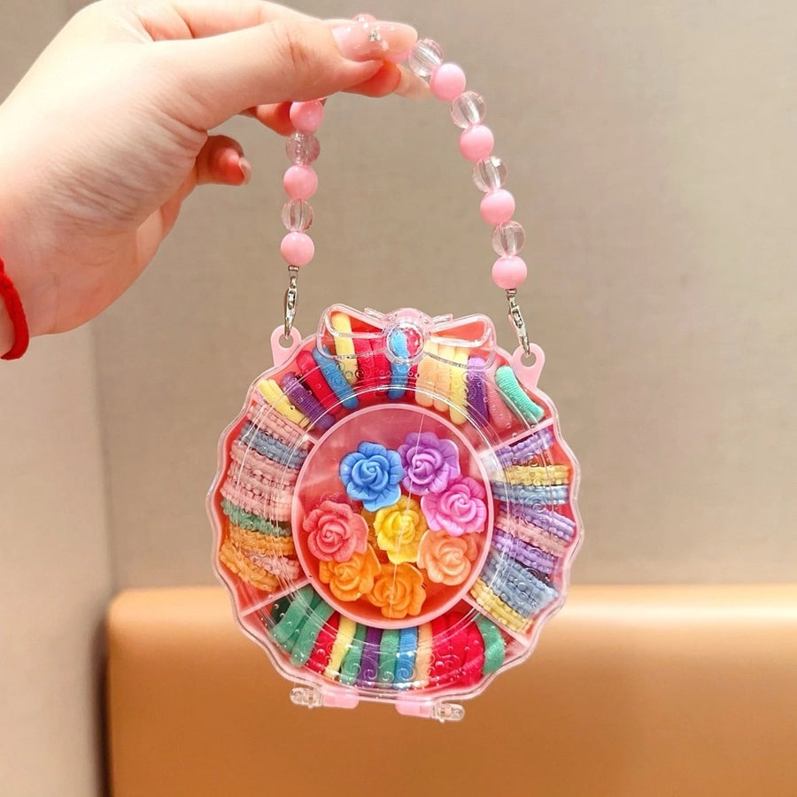 girl's cartoon style rabbit cartoon bow knot plastic hair clip hair tie