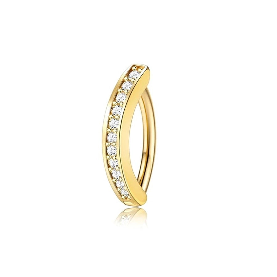 1 Piece 1 Set Belly Rings Simple Style Geometric Heart Shape 316 Stainless Steel  Plating