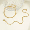 Simple Style Oval 304 Stainless Steel 14K Gold Plated Bracelets In Bulk
