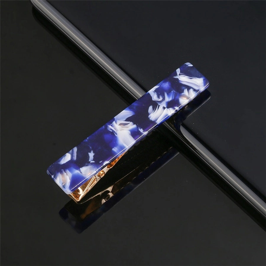 fashion marble acetic acid sheets metal hair clip 1 piece