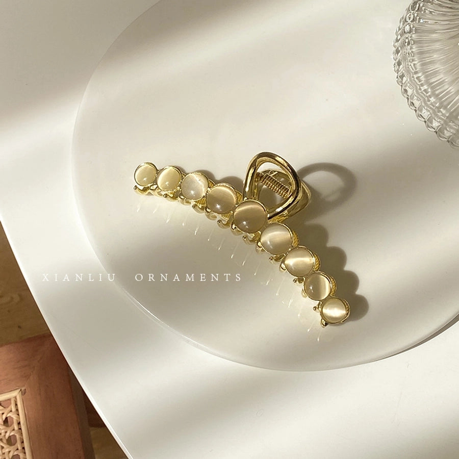 elegant round alloy hair claws