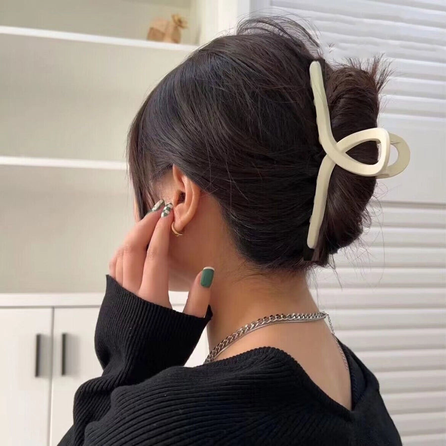 new 15CM oversized frosted hair clip female shark clip high-grade hair volume multi-head updo hair clip