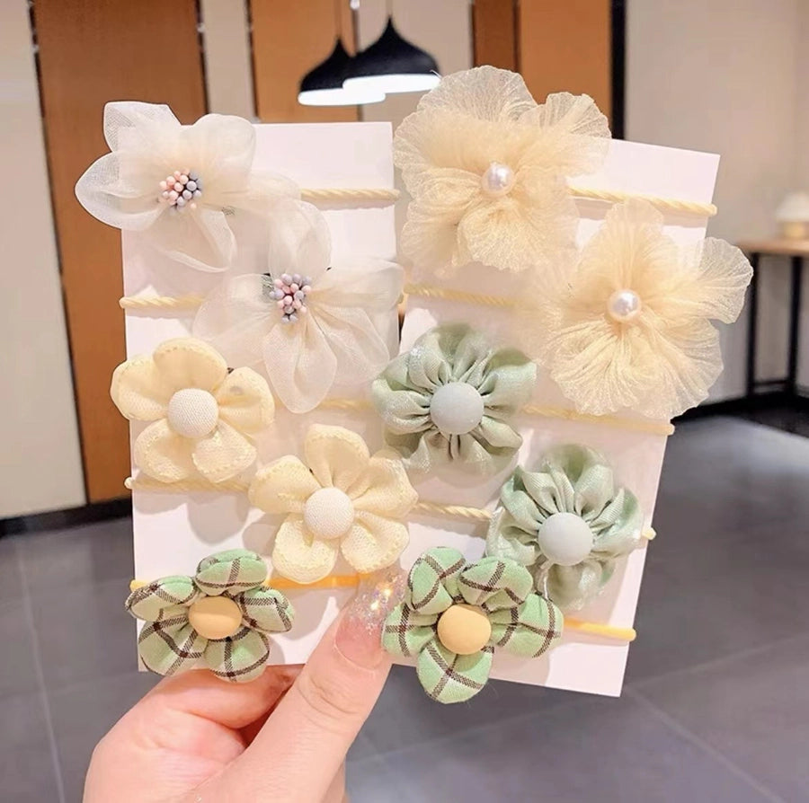 New Milk brown hair band Girls baby does not hurt hair high elastic bow tie hair rope children hair accessories rubber band Female