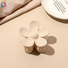 fashion solid color plastic metal hair claws 1 piece