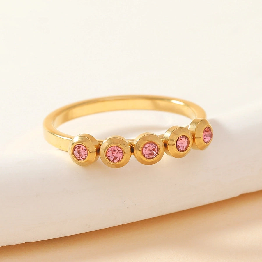 Jewelry Elegant Geometric Titanium Steel Rings