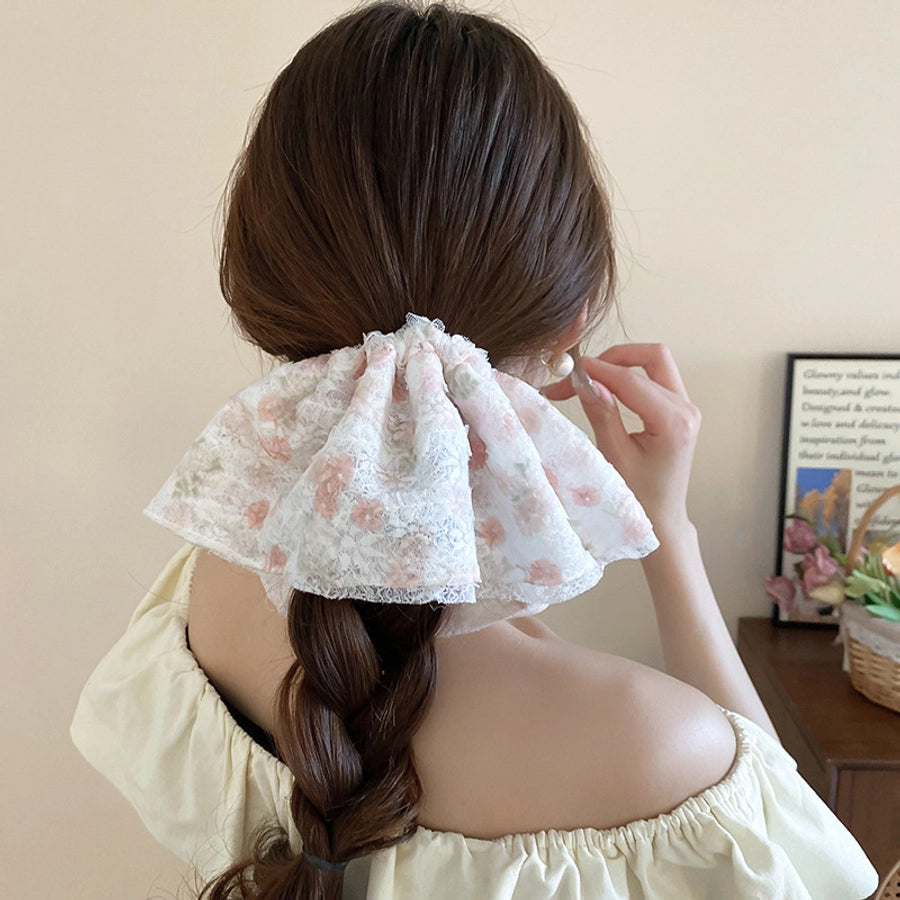 Women's Sweet Geometric Cloth Hair Tie